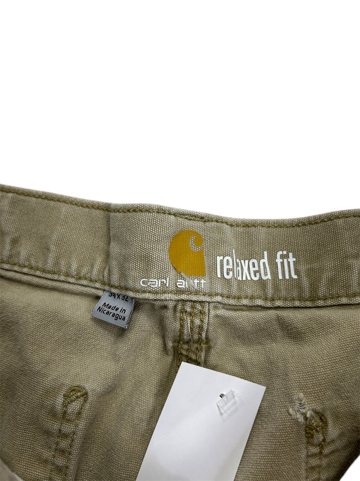 Vintage Carhartt Relaxed Fit Beige Work Pants
