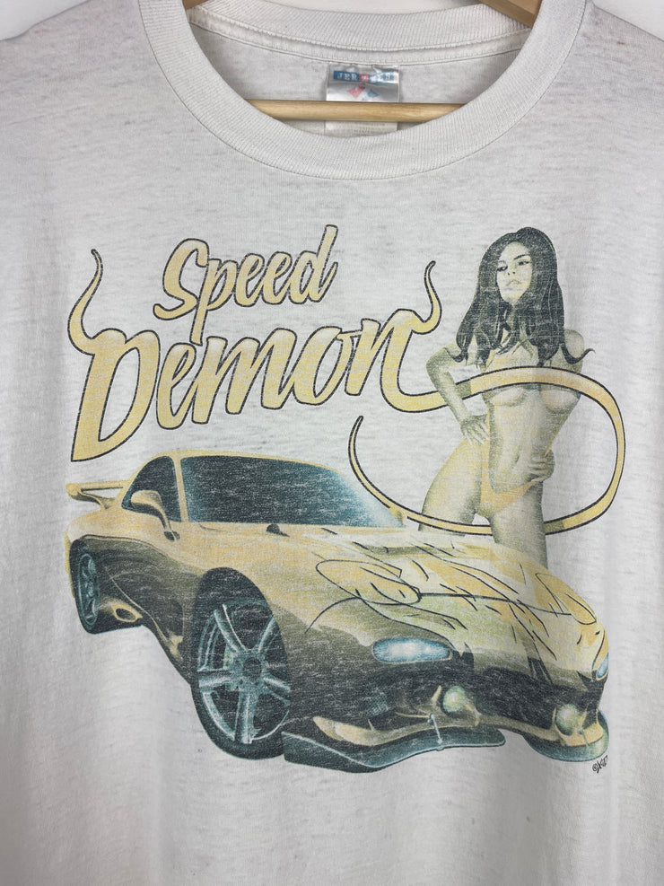 Vintage Mazda RX7 Speed Demons White Tee