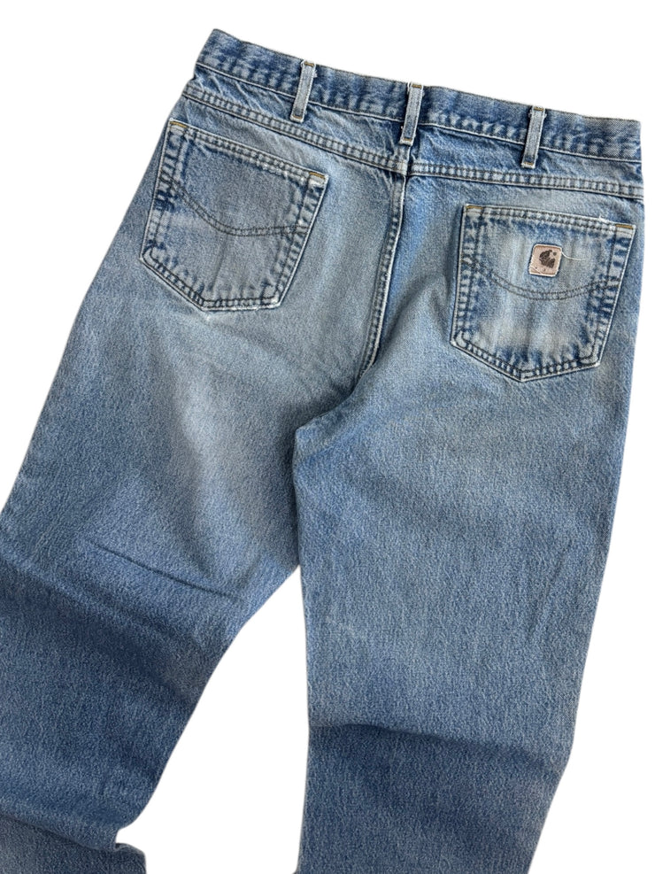 Vintage Carhartt Light Wash Blue Denim Jeans