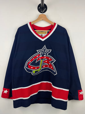 Vintage 90s NHL Koho Columbus Blue Jackets Navy Hockey Jersey