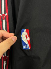Vintage 90s NBA Pro Player Chicago Bulls Black Windbreaker