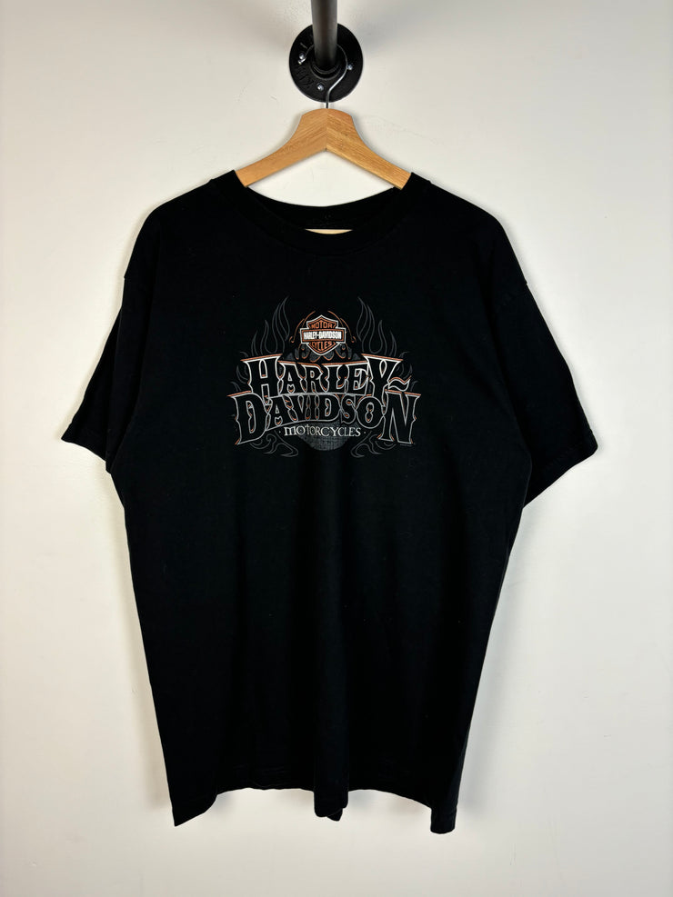 Vintage Y2K Harley Davidson Mt. Pleasant Black Tee