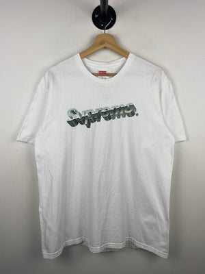 Supreme SS20 Chrome Logo White Tee