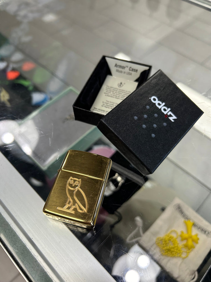 OVO Owl Gold Zippo