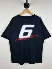 Vintage 90s Nascar Mark Martin Lightning Black Tee