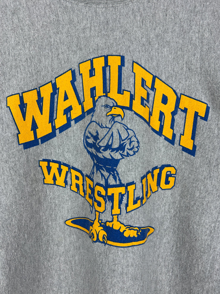 Vintage Lee Wathlert Wrestling Grey Crewneck
