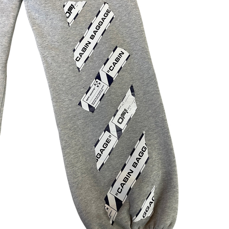 Off White Airport Tape Grey Sweatpants