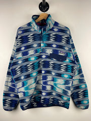 Vintage Patagonia Synchilla Snap T Aztec Blue Fleece Sweater