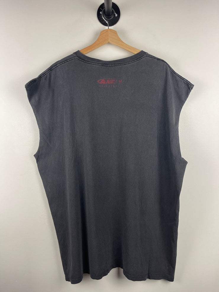 Vintage 90s And1 Basketball Black Cut Off Tank Top