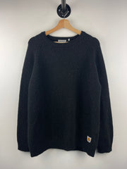 Carhartt Work In Progress Black Wool Knit Sweater