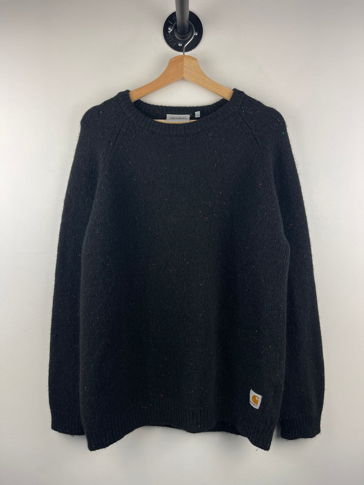 Carhartt Work In Progress Black Wool Knit Sweater