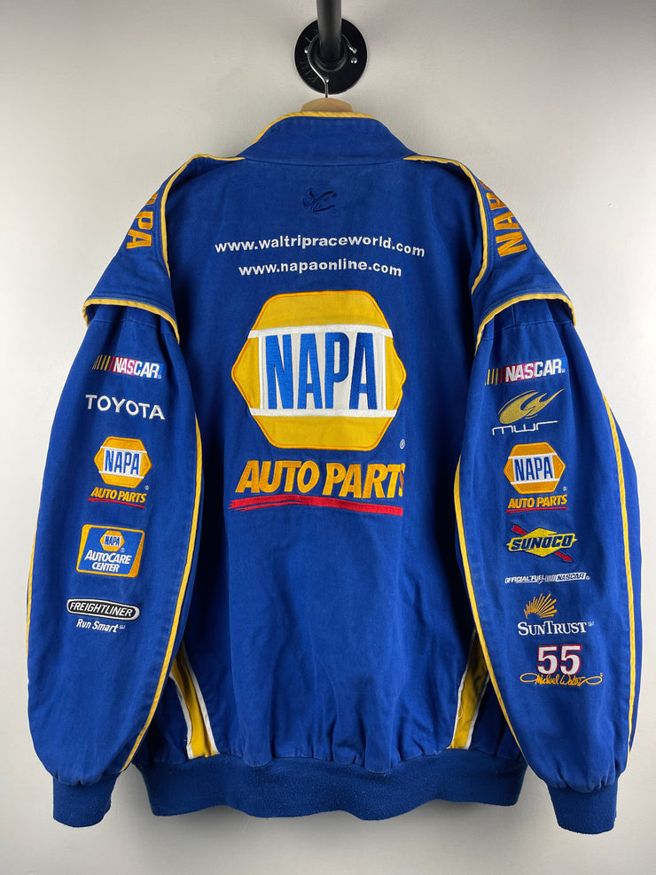 Vintage Nascar Chase Napa Auto Parts Blue Racing Jacket