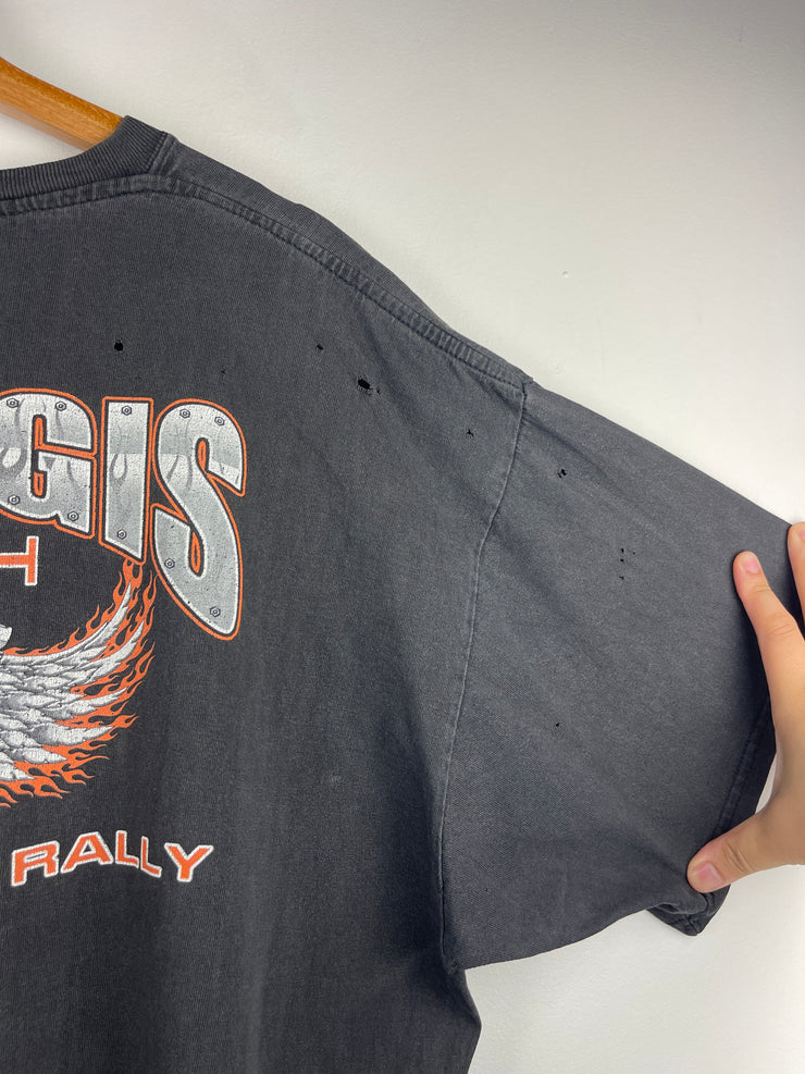 Vintage 2004 Sturgis Black Hills Rally South Dakota Black Tee