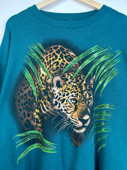 Vintage 1993 Jaguar Green Crewneck