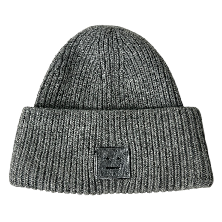 Acne Studio Pansy N Face Grey Beanie