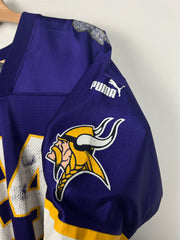 Vintage 90s NFL Puma Minnesota Viking Moss Purple Football Jersey