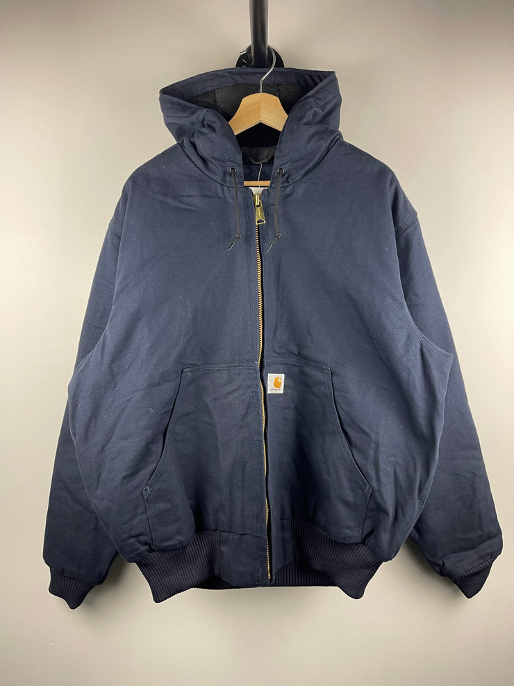 Carhartt Active Navy Hooded Work Jacket