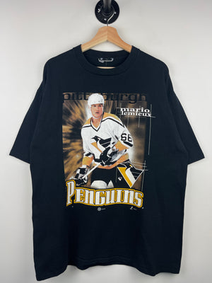 Vintage 90s NHL Pittsburgh Penguins Mario Lemieux Black Tee