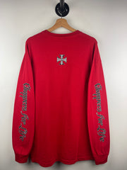Vintage 2003 West Coast Choppers Choppers For Life Red Long Sleeve