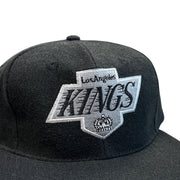 Vintage 90s NHL Annco Los Angeles Kings Plain Logo Spellout Wool Snapback Hat