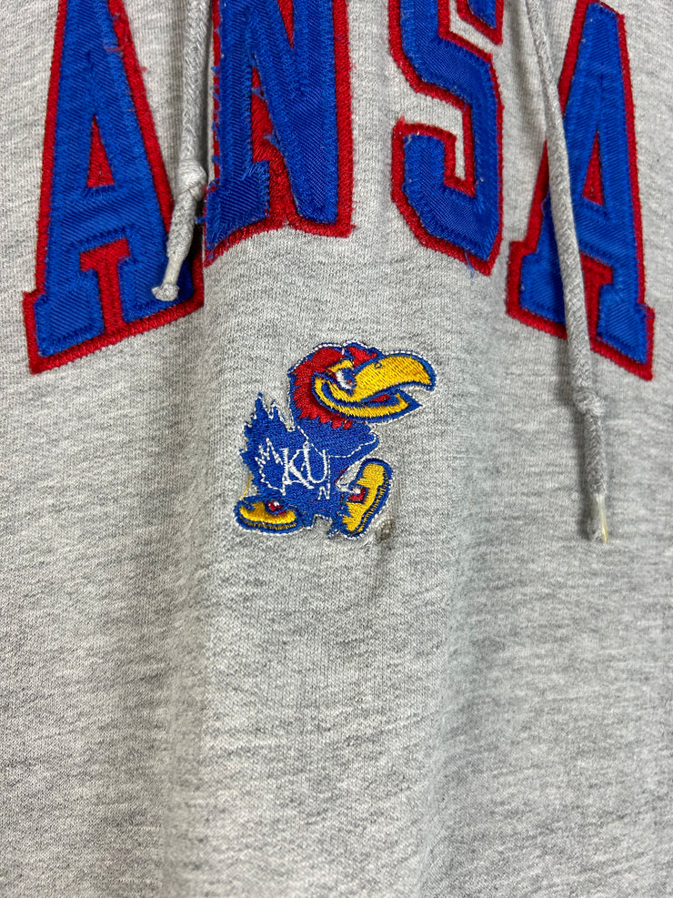 Vintage Y2K Kansas University Grey Hoodie