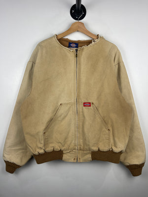 Vintage 90s Dickies Light Brown Faded Work Jacket