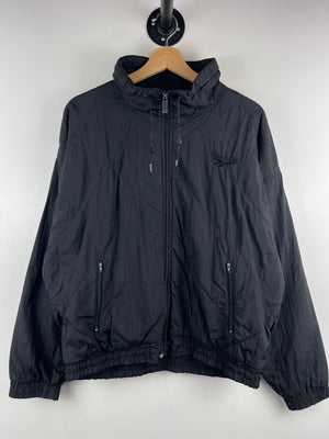 Vintage 90s Reebok Tonal Black Windbreaker