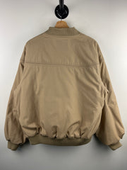 Vintage 90s Par Four Insulated Beige Bomber Jacket