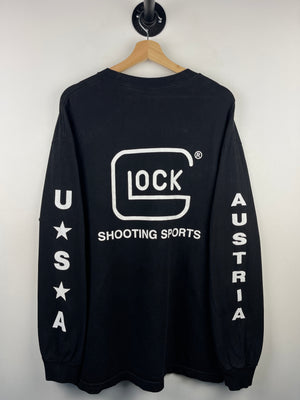 Vintage Glock Shooting Sports USA Black Long Sleeve