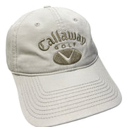 Vintage Callaway Golf Beige Strapback Hat