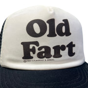 Vintage 80s Old Fart Black Trucker Hat