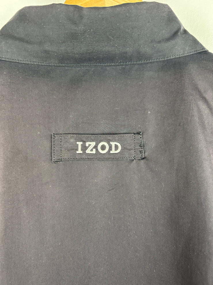 Vintage 90s Izod Golf Black Harrington Jacket