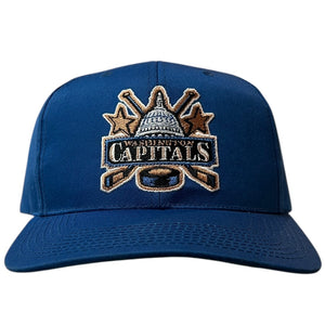 Vintage 90s NHL Sports Specialties Washington Capitals Plain Logo Blue Snapback Hat