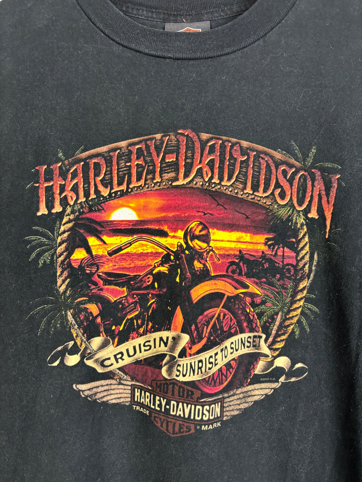 Vintage Harley Davidson Italia Black Tee