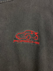 Vintage 90s Porsche Embroidered Black Tee