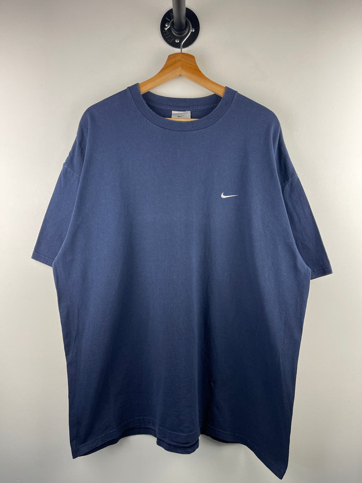 Vintage Nike Mini Swoosh Navy Tee