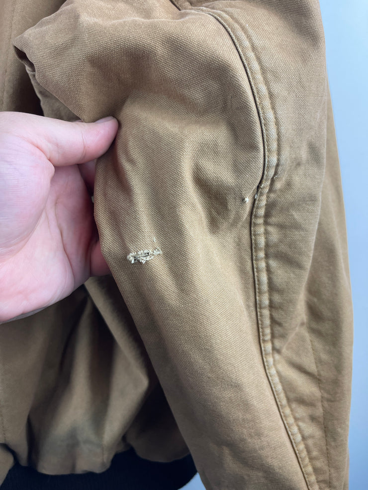 Vintage Real Tree Camo & Beige Reversible Hooded Work Jacket