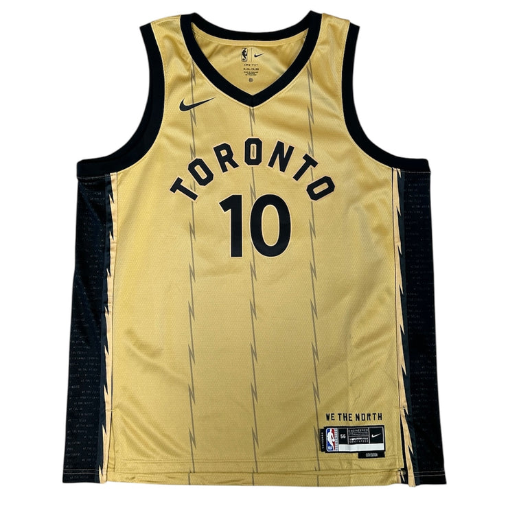 OVO NBA Toronto Raptors City Edition West End Gold Basketball Jersey