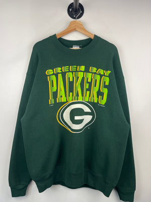 Vintage 90s NFL Green Bay Packers Green Crewneck