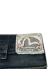 Evisu Puma Seagull Logo Blue Denim Jeans