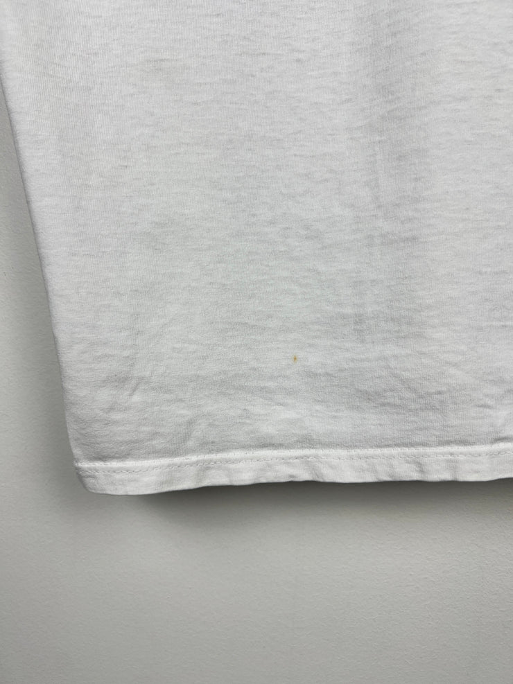 Vintage 90s Nike A Woman Must Act Like A Lady White Tee