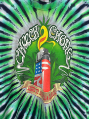 Vintage 90s Cheech And Chong Light Up America & Canada Tie Dye Tee