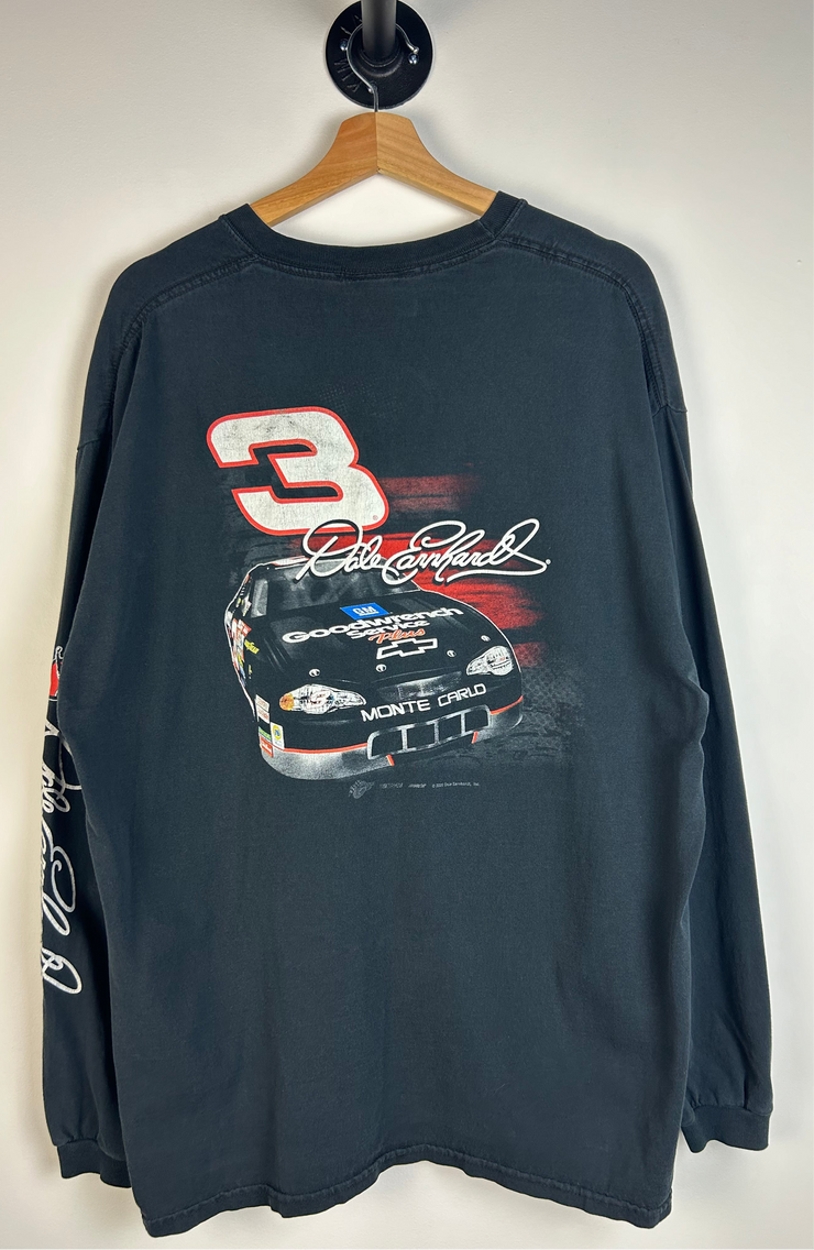 Vintage Nascar Dale Earnhardt Black Long Sleeve