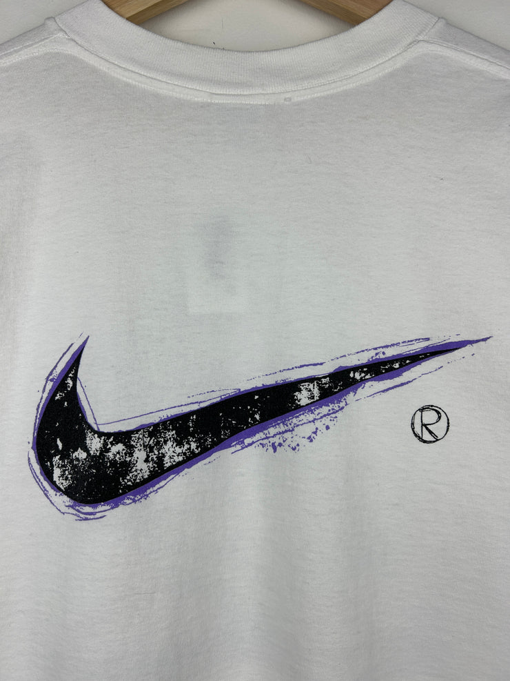 Vintage 90s Nike ACG Sporting Life Biking White Tee