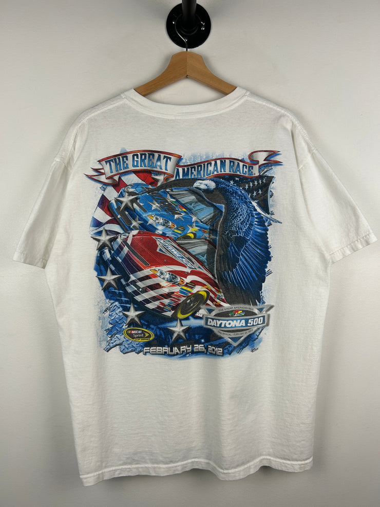 Vintage Nascar Daytona 500 White Tee