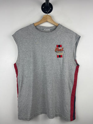 Vintage Nascar Dale Jr Budweiser Grey Tank Top