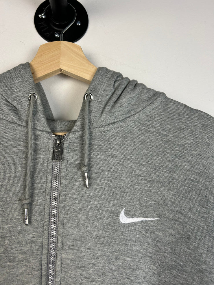 Vintage Y2K Nike Zip Up Grey Hoodie