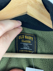 Vintage Old Navy Olive Quarter Zip Fleece Sweater