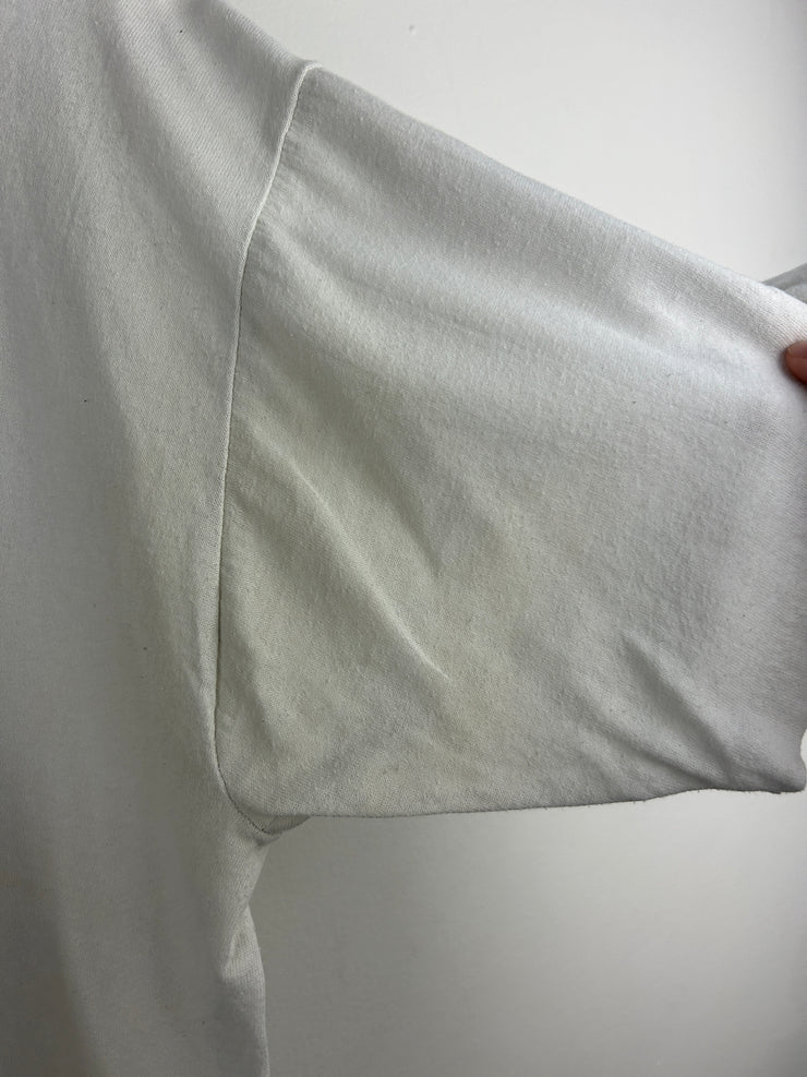 Vintage 80s Nascar Tim Richmond Chevrolet White Tee