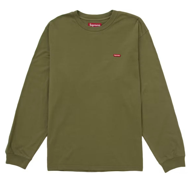 Supreme SS25 Small Box Logo Washed Olive Long Sleeve
